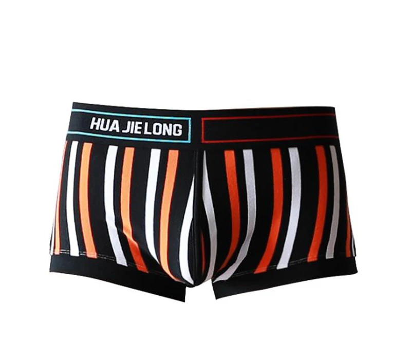 

Мужские полосатые хлопковые мягкие боксеры, модное повседневное нижнее белье