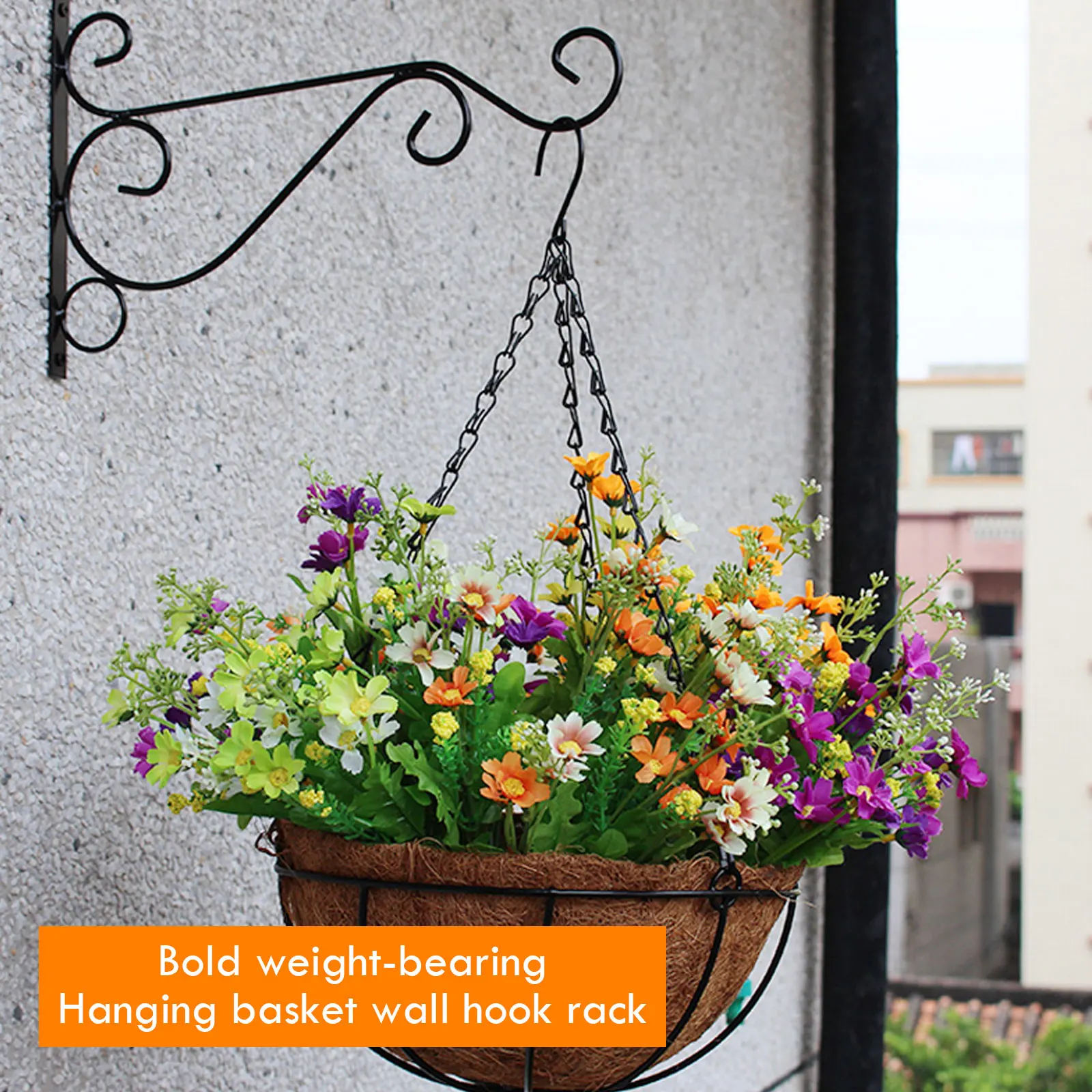 

Hanging Plants Bracket Wall Planter Hooks Flower Pot Iron Lanterns Hanger for Garden Outdoor Indoor Patio European Style