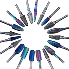 Насадки для электрического маникюрного аппарата, вольфрамовые стальные фрезы для ногтей, для удаления кутикулы, акрила, 33 вида