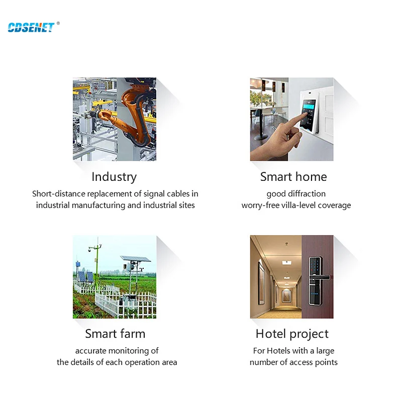 

SX1262 LoRa Wireless Serial Port Module 868MHz 915MHz 22dBm CDSENET E22-900T22DC Long Range RF Transceiver Transmitter Receiver