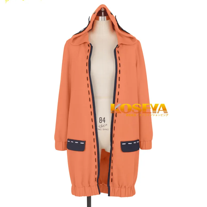 

Hot Anime Kakegurui Yomoduki Runa Cosplay Costumes Fashion Classic Orange Coat +Socks Unisex Daily Wear Custom-Make Any Size