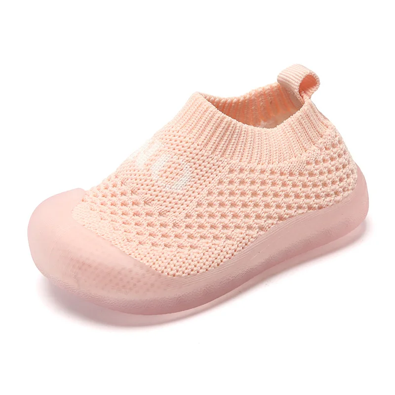 Дышащая вязаная сетчатая обувь для детей детская спортивная малышей с мягкой