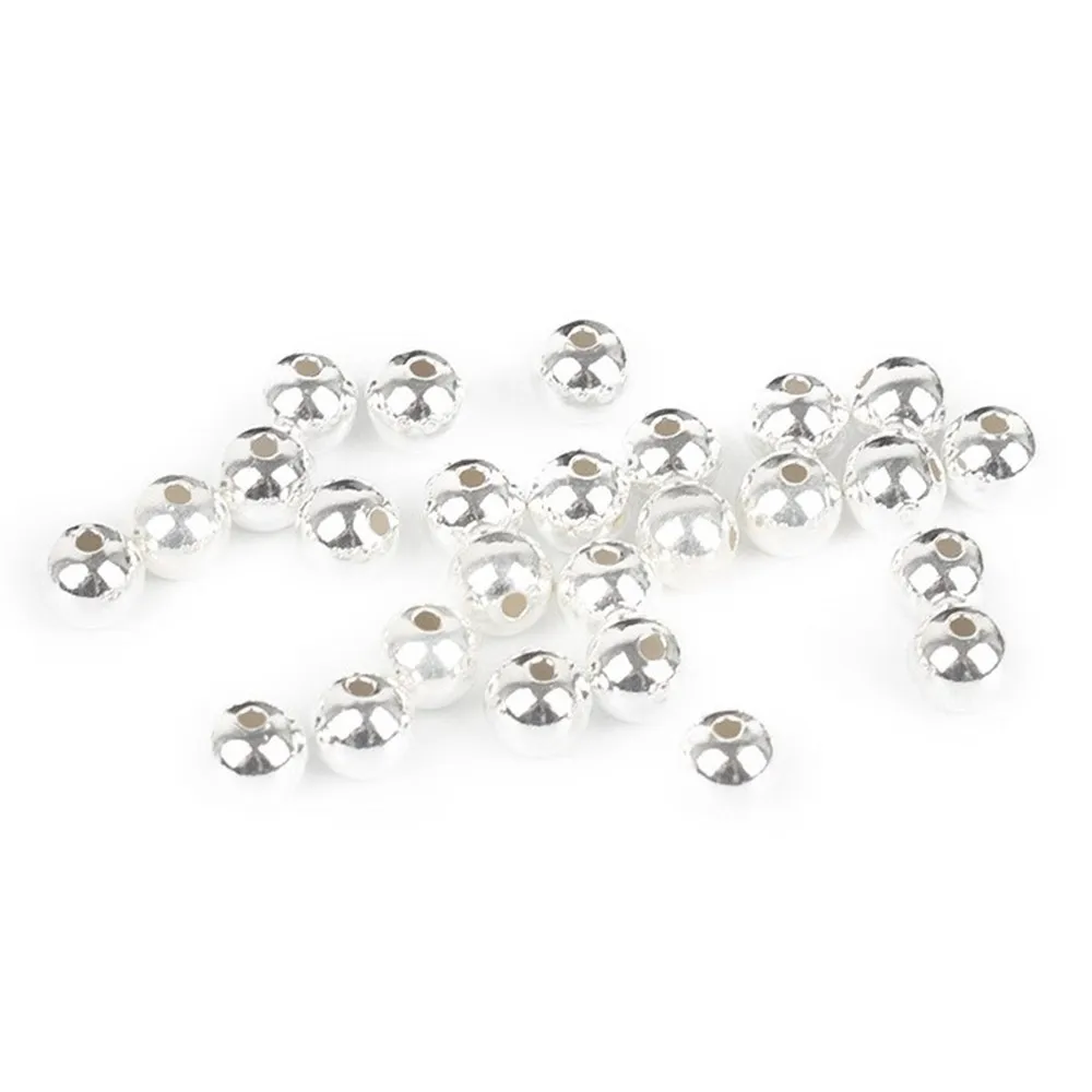 

3mm 1000pcs Silver Plated Round Ball Spacer Beads Metal Beads Jewelry Findings