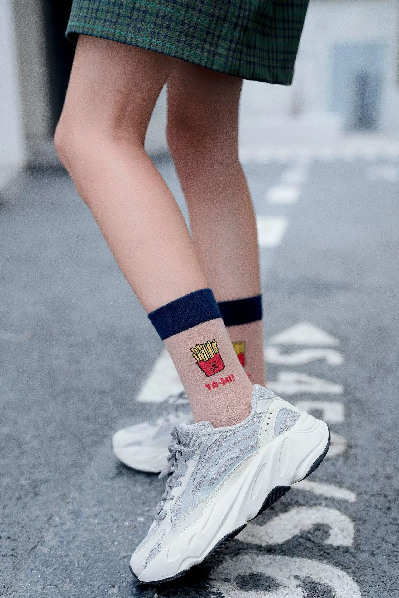 SP& CITY, 5 пар, Новое поступление, Женские Короткие Носки с рисунком еды, картофеля фри, женские повседневные забавные носки для студентов
