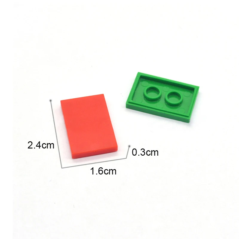 100 шт. DIY строительные блоки тонкие кубики числа гладкая 2x3Dots развивающие
