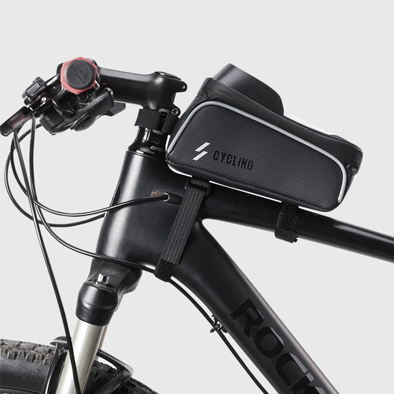 

HYHG Waterproof Bicycle Tube on the Frame Bag,Cycling Touch Screen Phone Pouch Touch,Bicycle Saddle Bag For Bicycle Accessories