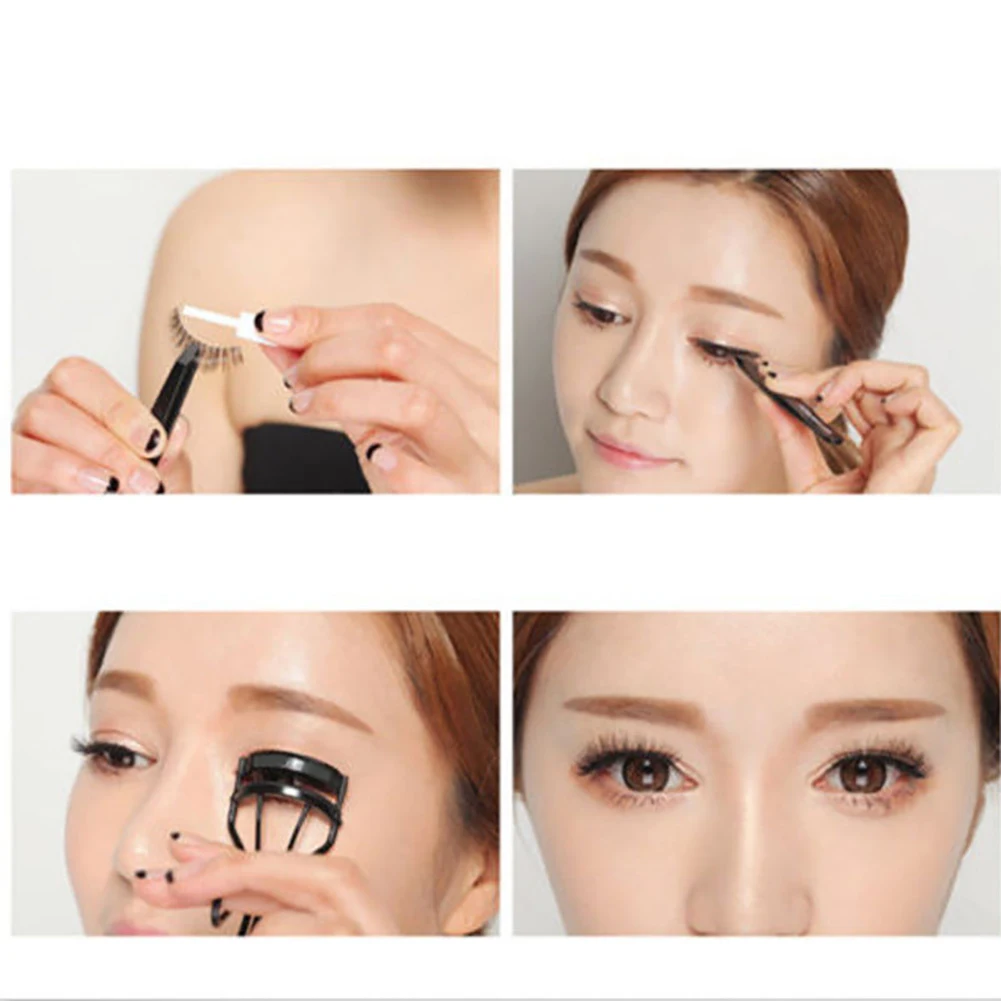 

1Pair Lady Natural Cross Fake Eye Lashes Extension Makeup Long False Eyelashes Eye Makeup Tools
