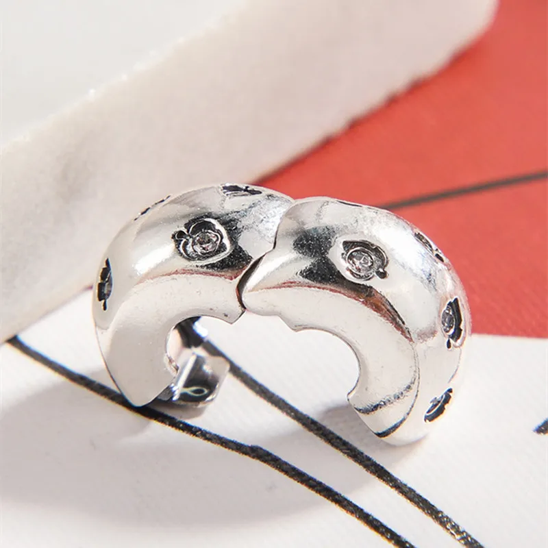 

2019 Winter Flash Leaves Clip Charm 925 Sterling Silver Charms Beads Fit European Bracelets DIY Women Christmas Gift Jewelry