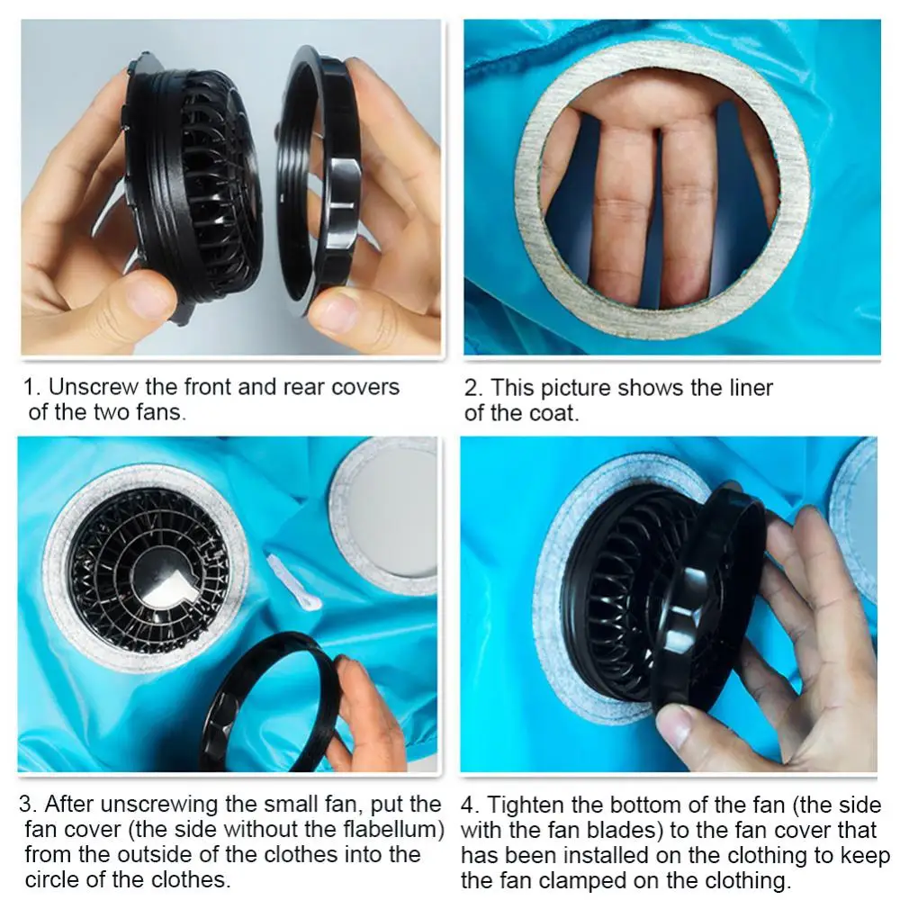 

Men Outdoor summer coat USB Electric fan cooling Jackets men Air Conditioning Fan Clothes USB Heatstroke summer hood Jacket