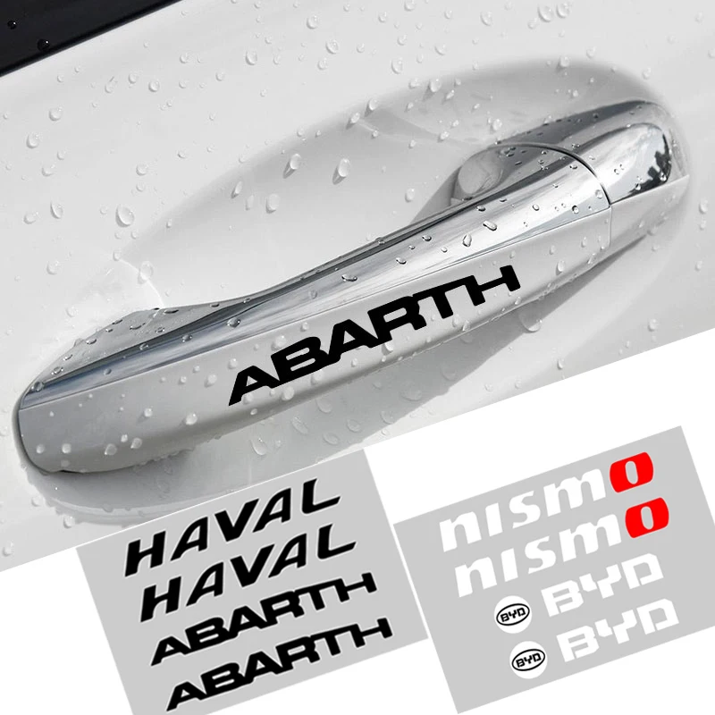 

4pcs Car door handel stickers Car exterior decals Car decoration For BYD F3 I3 F0 F6 S6 S8 E5 E6 G3 G6 L3 S7 M6 Tang Song Qing