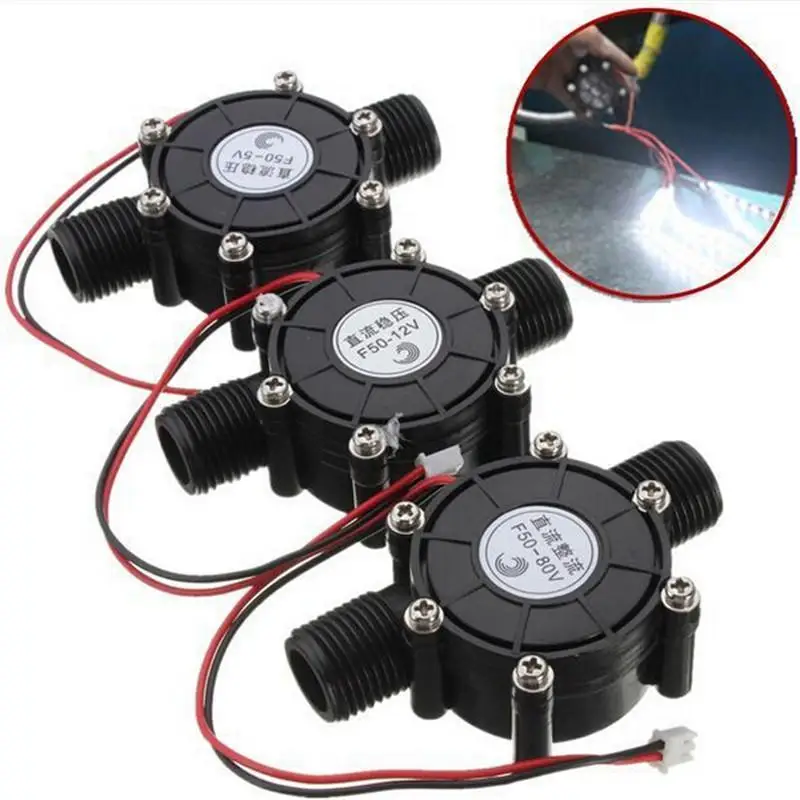 10 Вт Генератор водяной ветровой турбины Micro Hydroelectric DIY LED Power DC 5V Hydro портативный