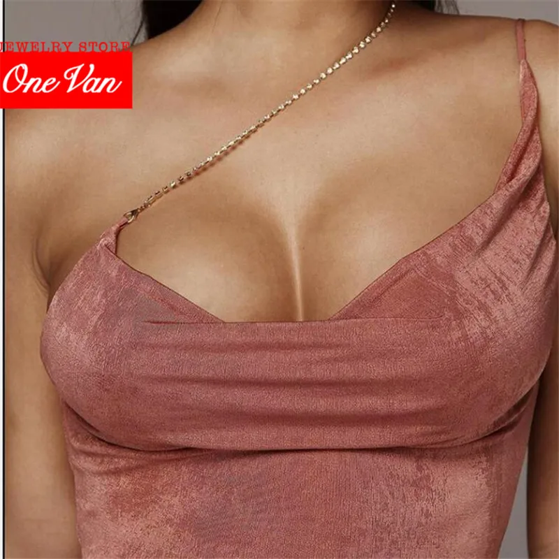 

2020 summer new women's metal suspender sexy backless slim waistcoat Club