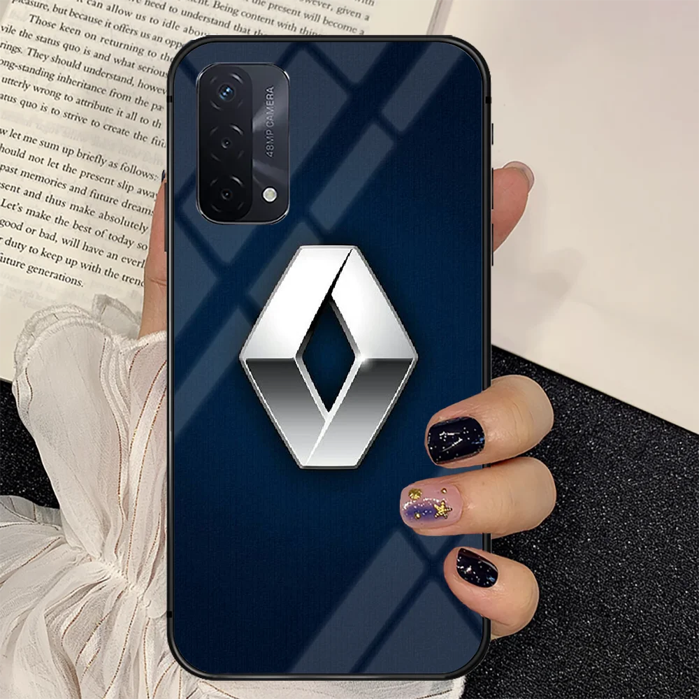 

Sport Car Renaults Phone Tempered Glass Case Cover For oppo realme find a x c xt gt 2 53 3 6 7 50 11 Pro lite 5g Waterproof
