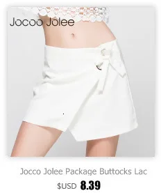 Jocco Jolee посылка, ягодицы, шнуровка, талия, юбка-карандаш, женская повседневная сексуальная облегающая короткая юбка, Асимметричная мини-юбка