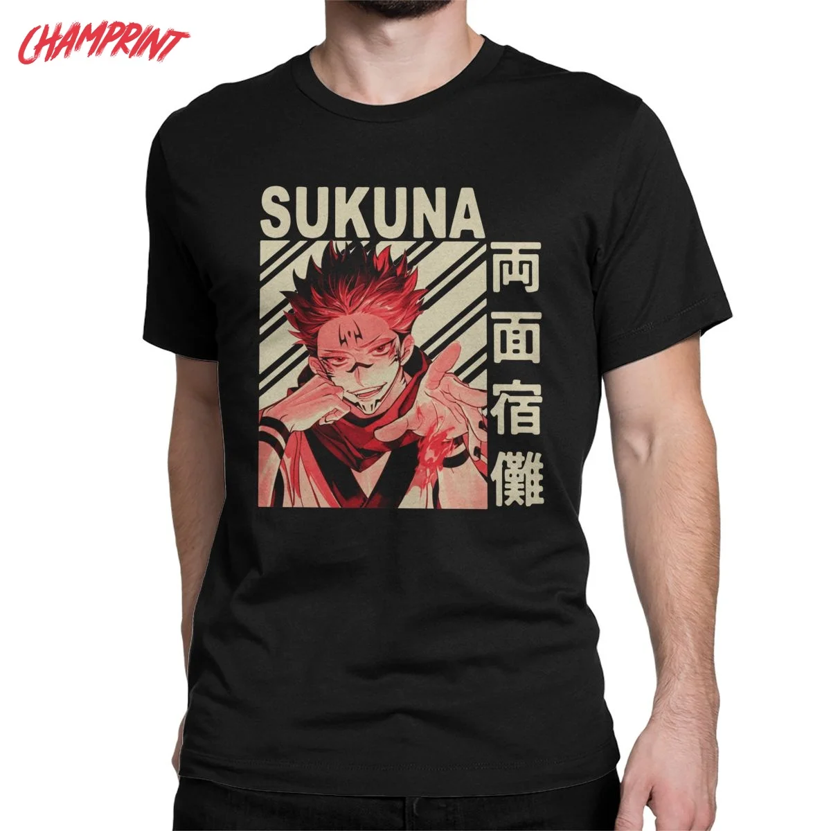 

Мужские Sukuna Jujutsu кайсен винтажный художественный футболки 100% хлопок одежда, одежда для отдыха, футболка с короткими рукавами футболки с окр...