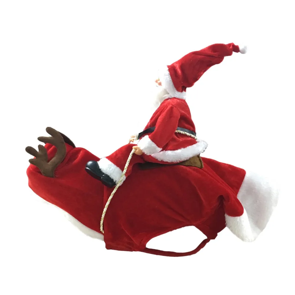 Christmas Decorative Pet Dog Clothes Funny Costumes Warm Jacket for Bulldog Winter Dogs Supplies | Дом и сад