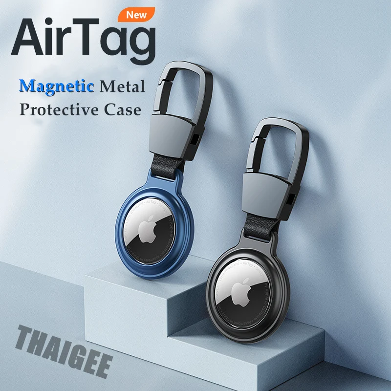 Магнитный металлический защитный чехол для Airtag AirTag брелока держатель Apple Tracker