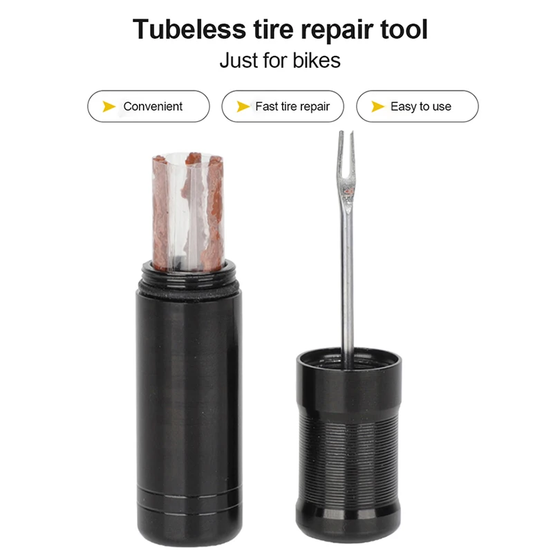 

Bicycle Tools Tire Repair Rubber Strip And Bicycle Tire Repair Drill MTB Road Bike Tubeless Repair Tool Simple Restore