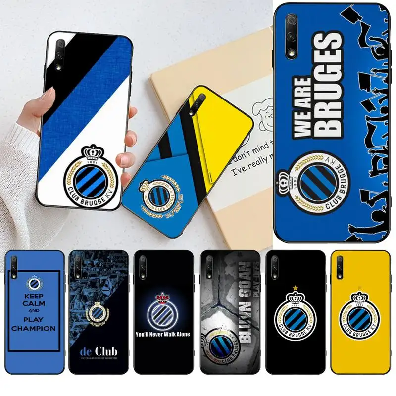 Мягкий черный чехол для телефона Club Brugge KV Huawei Honor 30 20 10 9 8 8x 8c v30 Lite view pro|Бамперы| |
