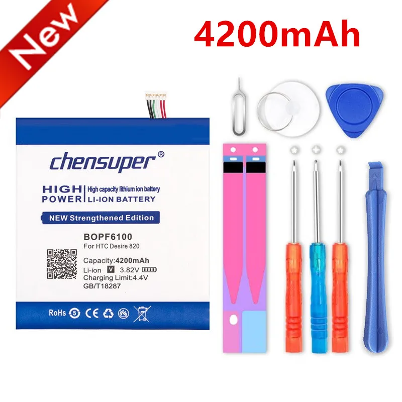 Аккумулятор chensuper BOPF6100 4200 мАч для HTC Desire 820 D820u 820Q D820t D826 826T 826 Вт | Мобильные телефоны