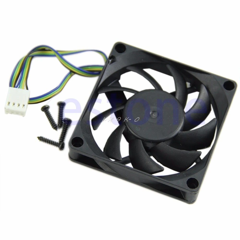 

Горячая 70 мм x 15 мм бесщеточный вентилятор DC 12V 4 Pin 9 Blade Cooler Cooling