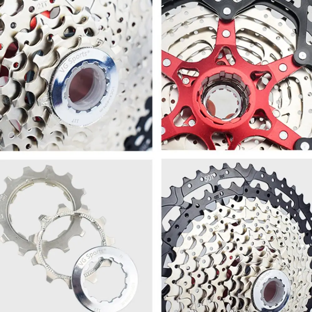 

9 10 Speed MTB Bicycle freewheel 42T hollow design Freewheel Mountain Bike Flywheel Sprocket Bicycle parts Cassette Accessories