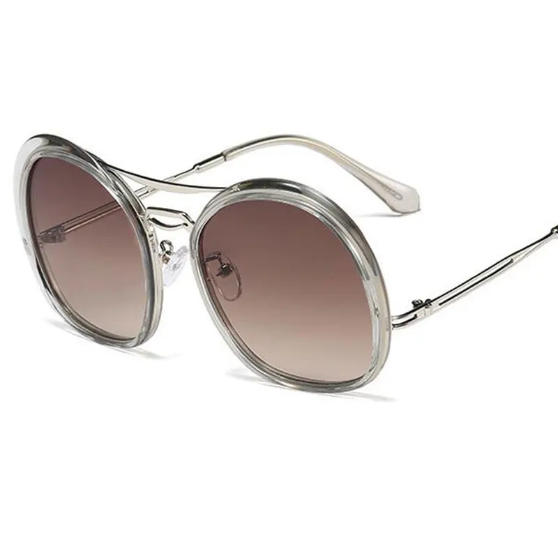 Большие коричневые солнцезащитные очки 2020 тренды для женщин роскошный бренд