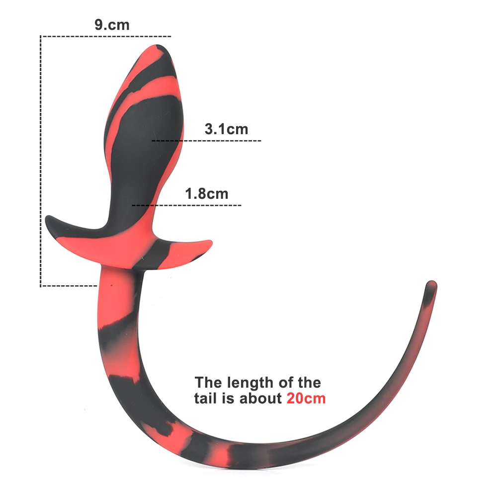 Силиконовая Анальная пробка в виде хвоста собаки Ранняя для мужчин игры геев