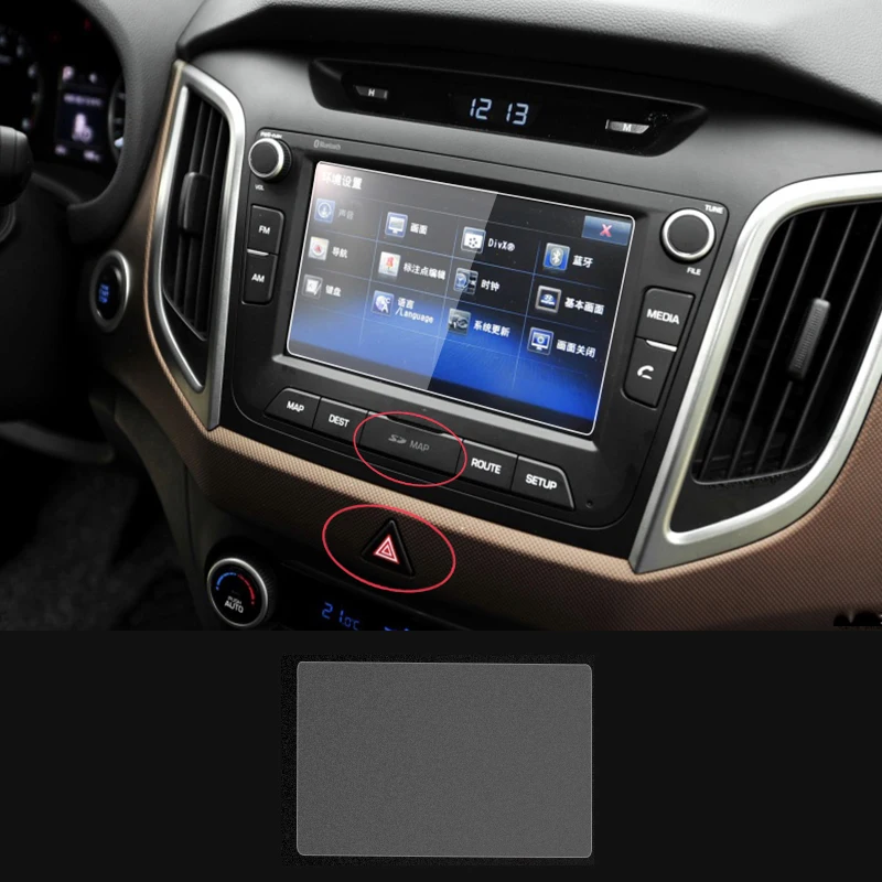 Закаленное стекло для Hyundai Creta IX25 2016 2017 2018 2019 защитная пленка экрана GPS навигации