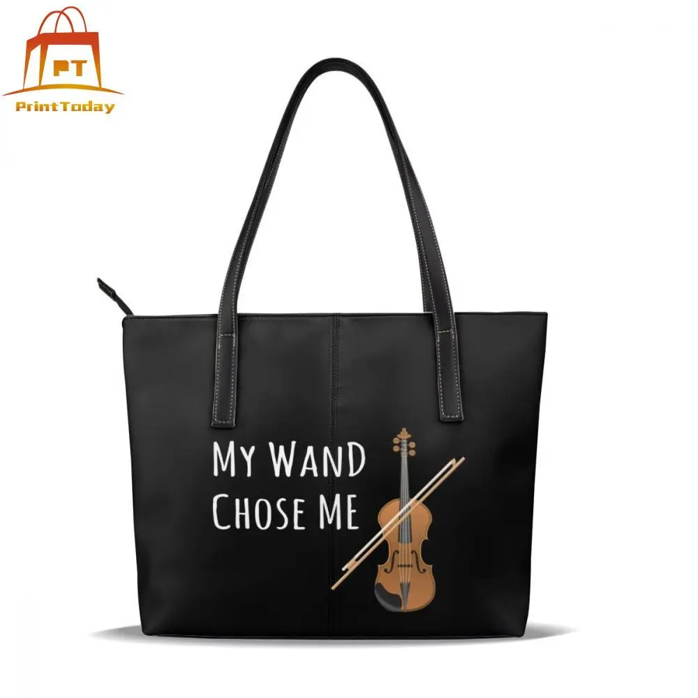 Сумка для скрипки сумки с верхними ручками кожаная сумка тоут узором подростков