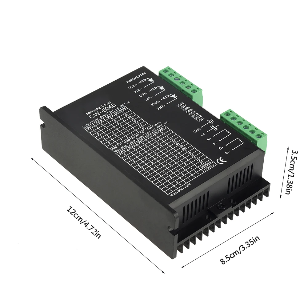 

23 Stepper Motor Driver CW5045 0-4.5A 24-50vDC For 2 Phase Stepper Motor Drive