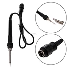 Паяльная станция с ручкой, 24 В, 50 Вт, 5 отверстий, универсальная для 936a 902 702 701 электрических паяльников T12, Прямая поставка 50PB