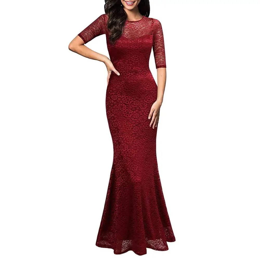 Женские винтажные Цветочные кружевные узкие рукава до локтя пояс Свадебная