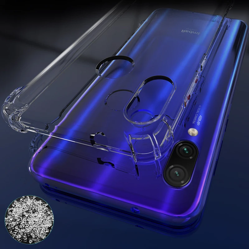 Силиконовый чехол для телефона Redmi Note 7 pro 8 4x5 6 S2 прозрачный Xiaomi Mi 9 8se se 8lite задняя