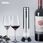 Электрический штопор DEKO, перезаряжаемый автоматический Электрический штопор, портативный бытовой инструмент с ножом для фольги и зарядным USB-кабелем