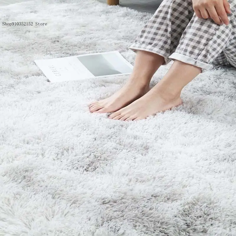 Однотонный бархатный фотоковрик домашний декор гостиная плюшевый ворсистый