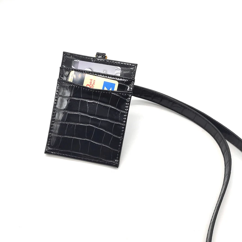 Мини-держатель для карт женский кошелек натуральная кожа Имя ID держатель