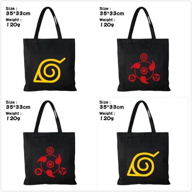 Холщовая Сумка для косплея саквояж на плечо с аниме принтом сумочка мессенджер