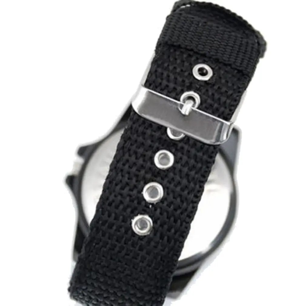 Хронография спортивные часы водонепроницаемый нейлоновый ремешок Мужские