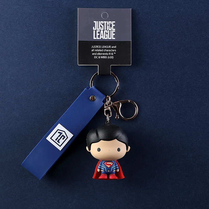 Брелок для ключей из серии Супергерои милые экшн-фигурки Бэтмена Супермена