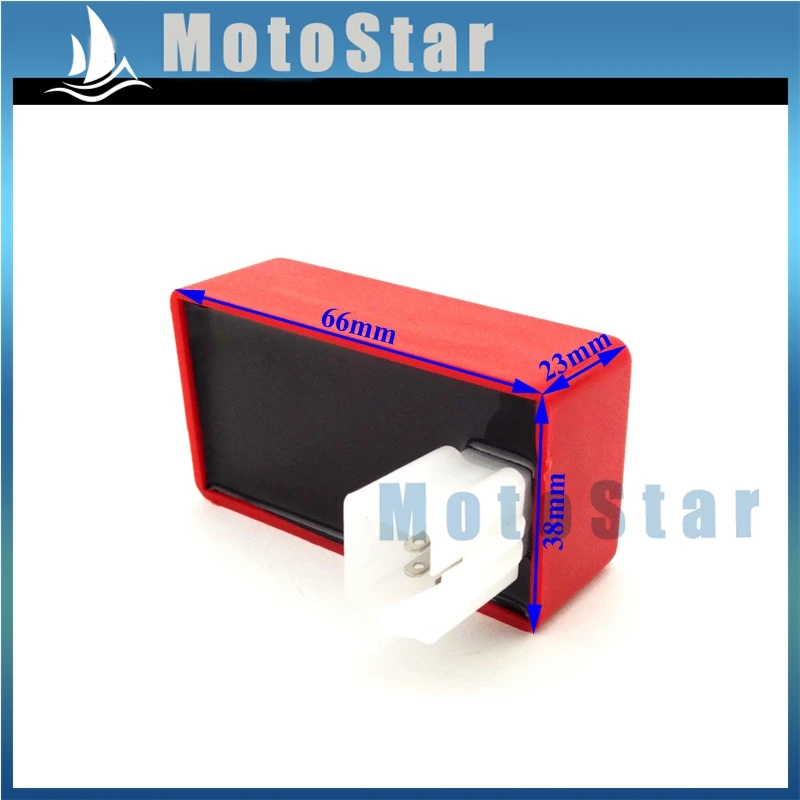 Коробка зажигания переменного тока 5 контактов красная для двигателя XR50 CRF50 50cc 70cc