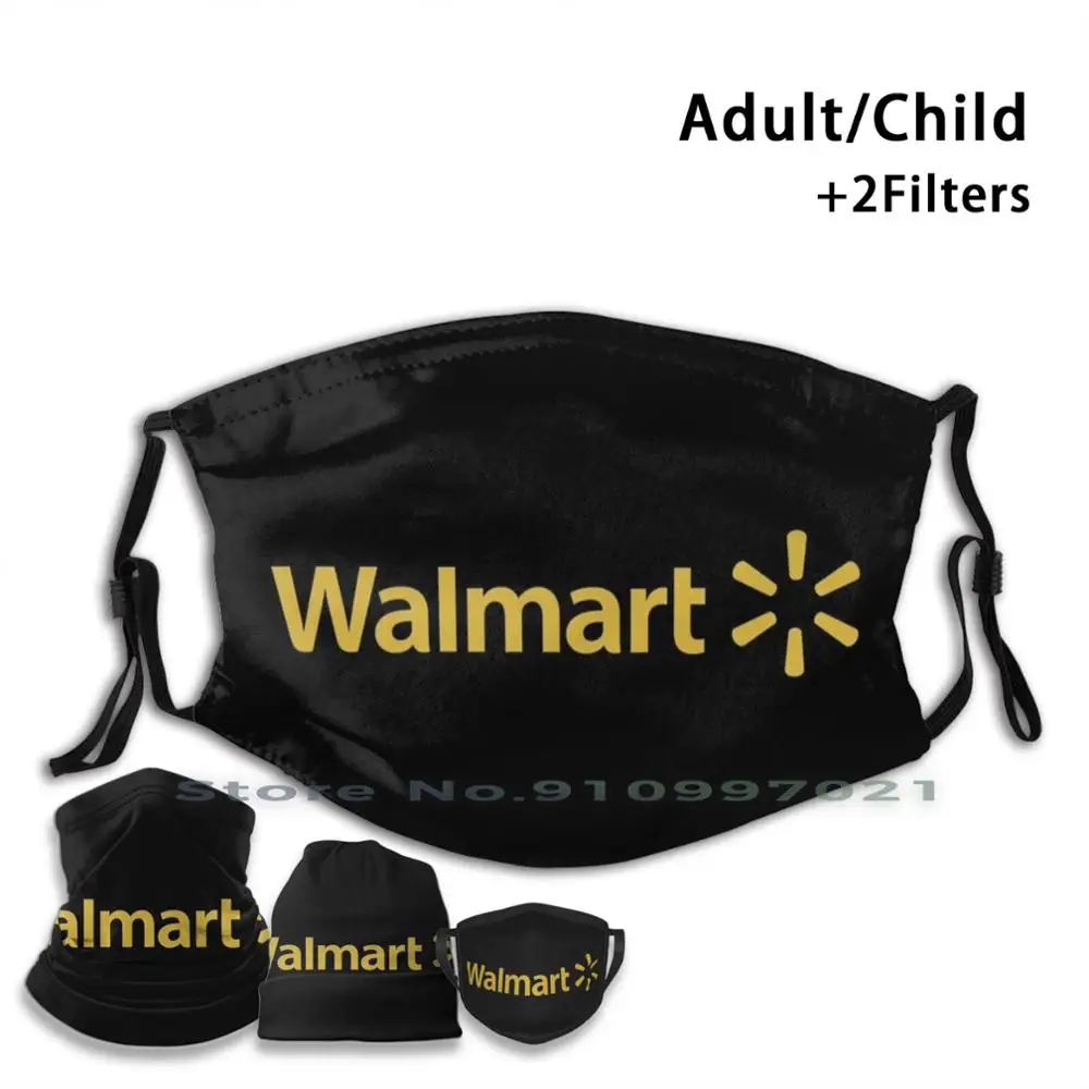 Walmart 1 моющаяся многоразовая маска для лица с фильтрами детей и взрослых забавный