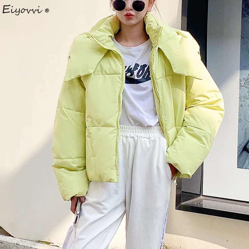 

Женская Легкая стеганая куртка, утепленное свободное короткое пальто с капюшоном и хлопковой подкладкой, Зимняя парка, 2021