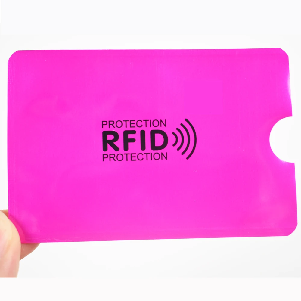 6PCS Anti Scan Rfid Blocking Reader Lock Bank Card Holder ID Case Protection Metal Credit Aluminium | Безопасность и защита