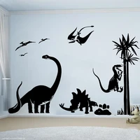 Large Dinosaur Tree Wall Sticker Kids Room Baby Nursery Decor Forest Animal T-Rex Pet Wall Decal Playroom Vinyl Decoration D1850