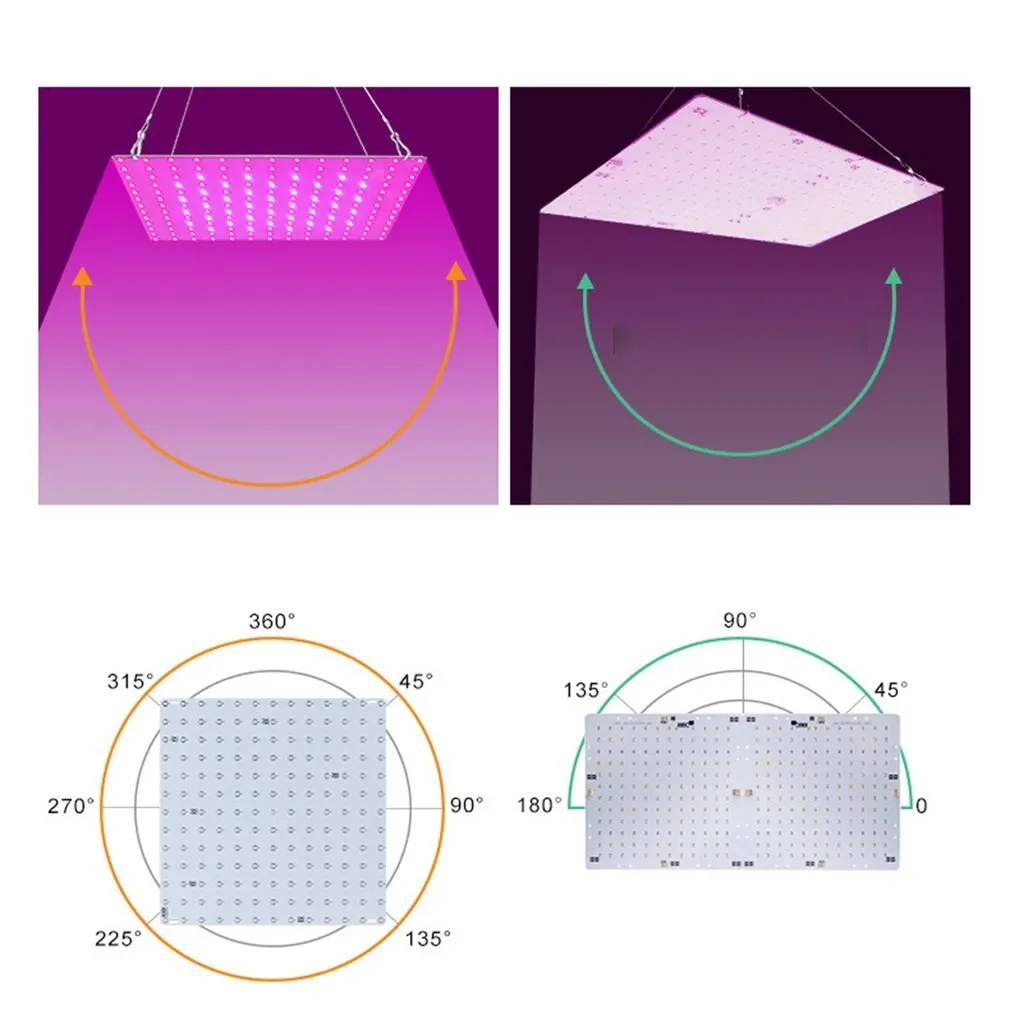 

Grow Light Panel Full Spectrum Phyto Lamp AC85-240V EU/US Plug For Indoor Grow Tent Plants Growth Light