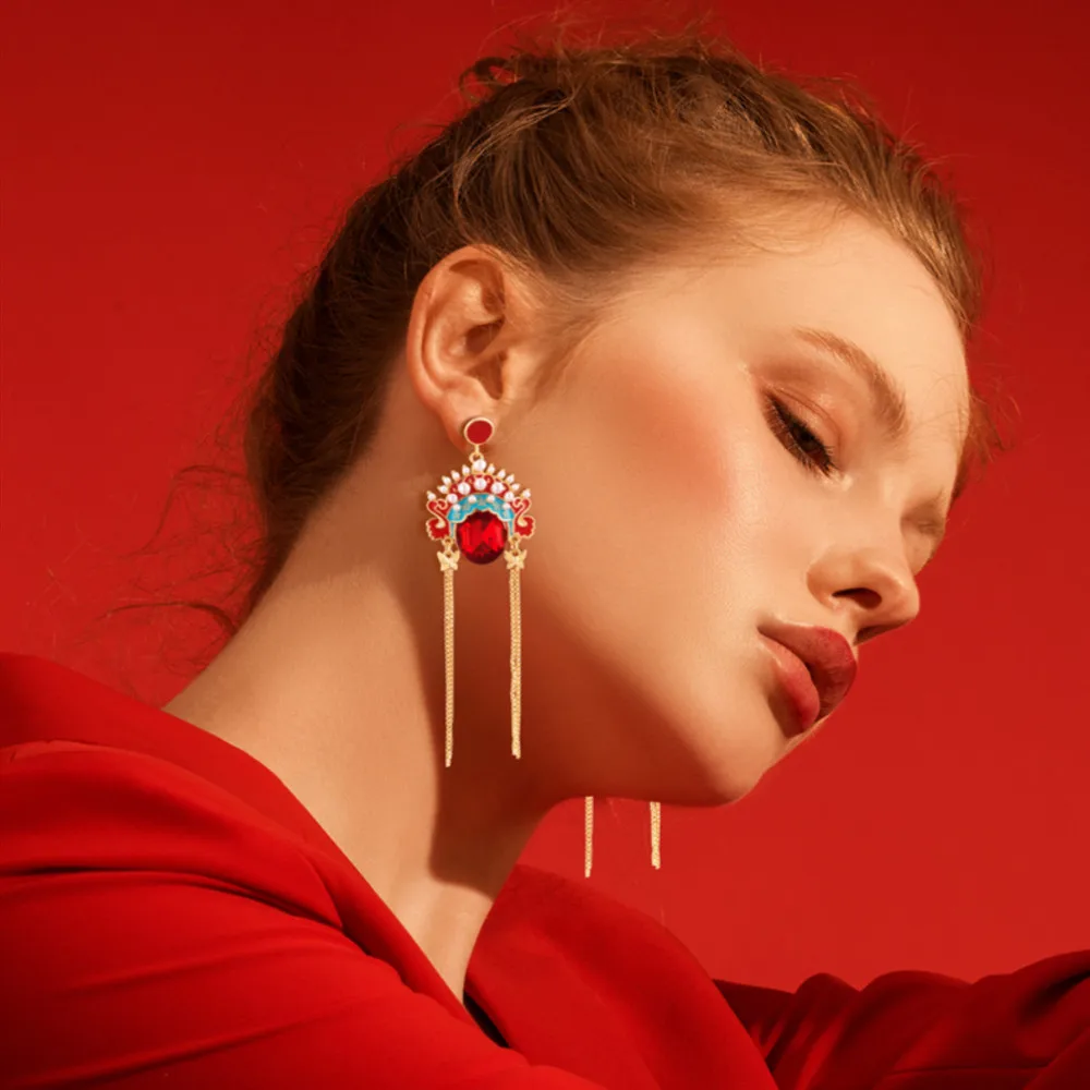 Новая мода эмаль Китайская Пекинская опера Facebook шикарное человеческое лицо