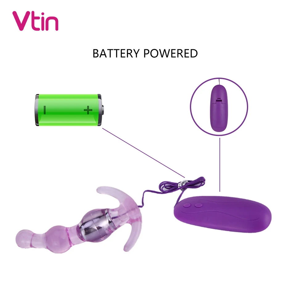 10-скоростной Анальный вибратор Анальная пробка Стимулятор клитора женская