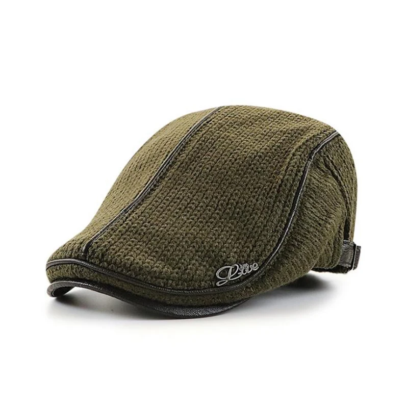 [JAMONT], высококачественный брендовый вязаный берет, Casquette Homme, кожаная плоская кепка для мужчин, Boina Hombre, Кепка с козырьком, Planas Snap