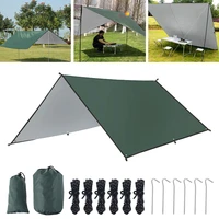 3x3m awning waterproof tarp tent shade ultralight garden canopy sunshade outdoor camping hammock rain fly beach sun shelter
